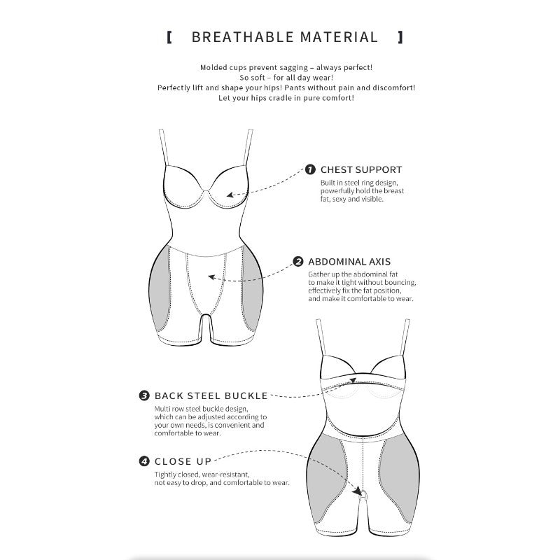 Butt lifter padded shapewear tummy control camisole
