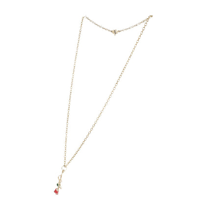 Red Enchanted Rose Necklace