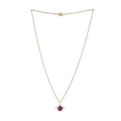 Purple Planet Necklace