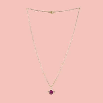 Purple Planet Necklace