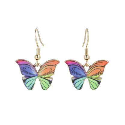 Rainbow Butterfly Earrings