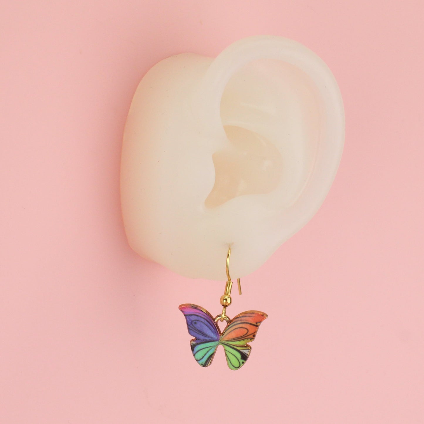 Rainbow Butterfly Earrings