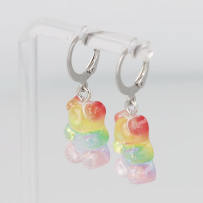 Rainbow Gummy Bear Earrings