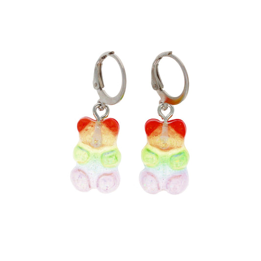 Rainbow Gummy Bear Earrings