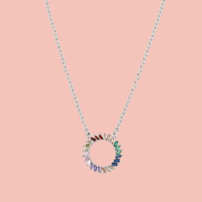 Rainbow Wreath Necklace
