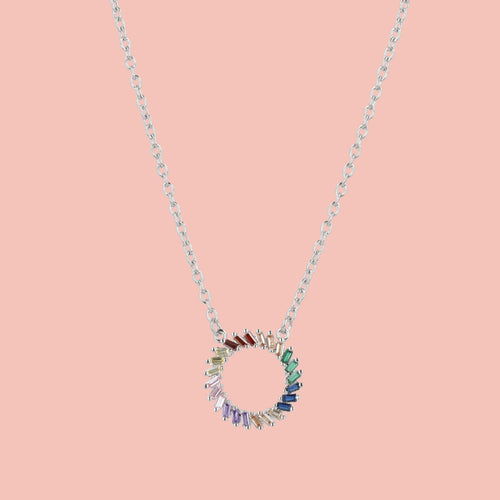 Rainbow Wreath Necklace