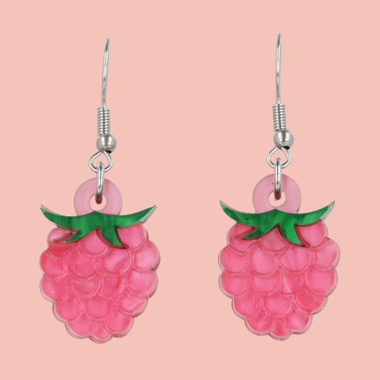 Raspberry Earrings