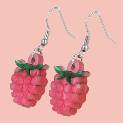 Raspberry Earrings