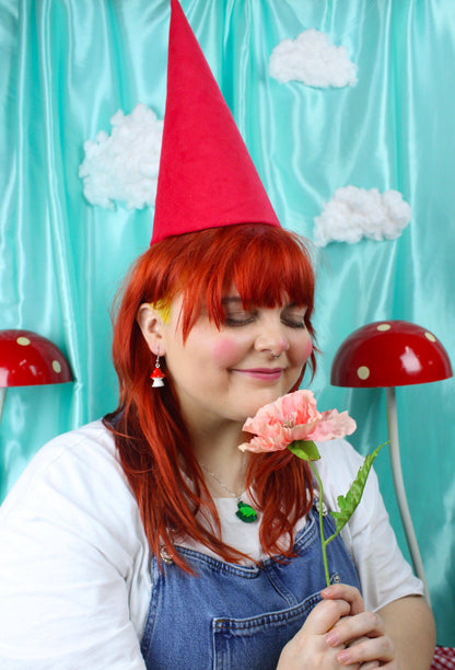 Red Toadstool Earrings